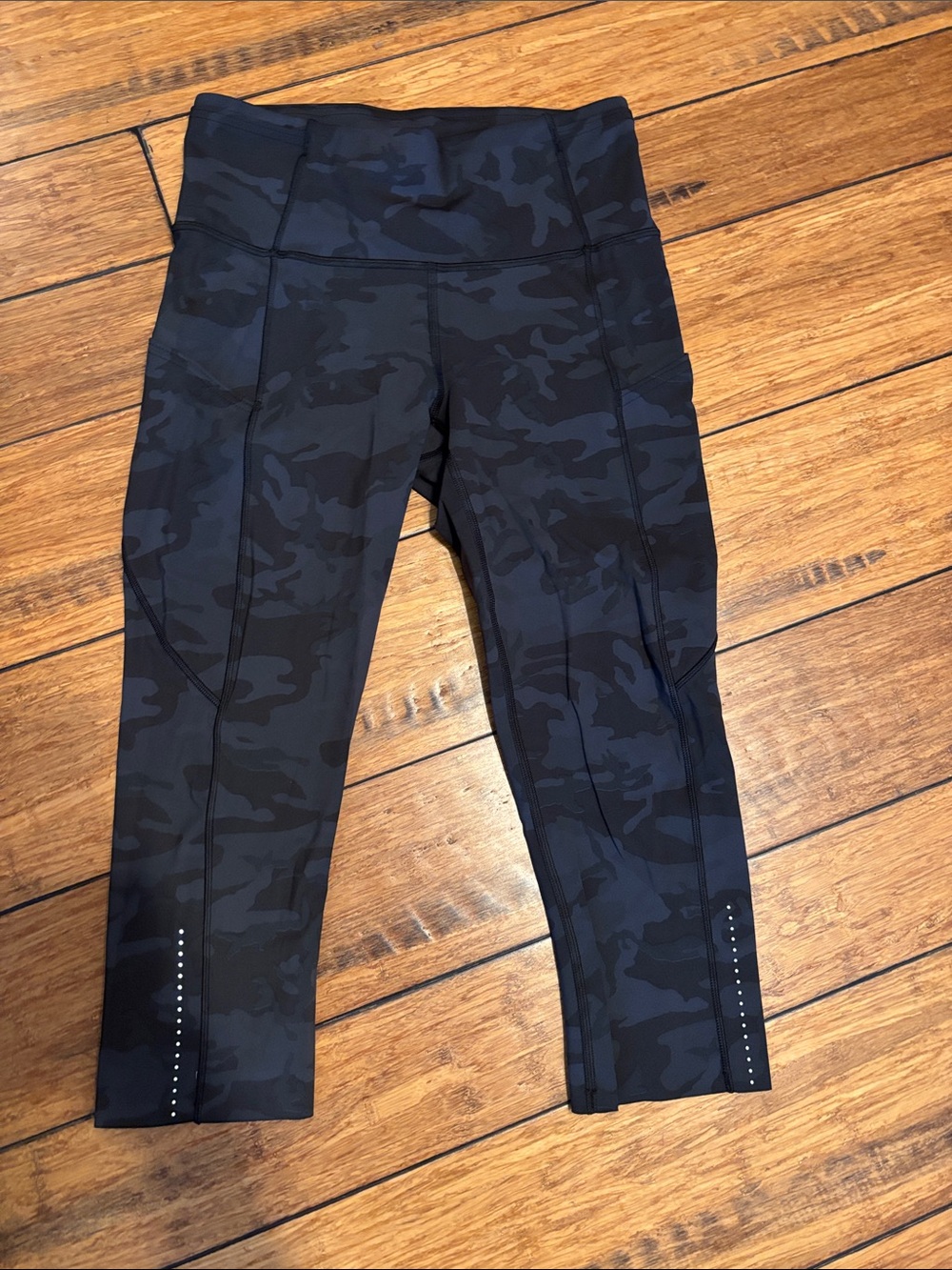 lululemon athletica Black Camouflage Crop Leggings